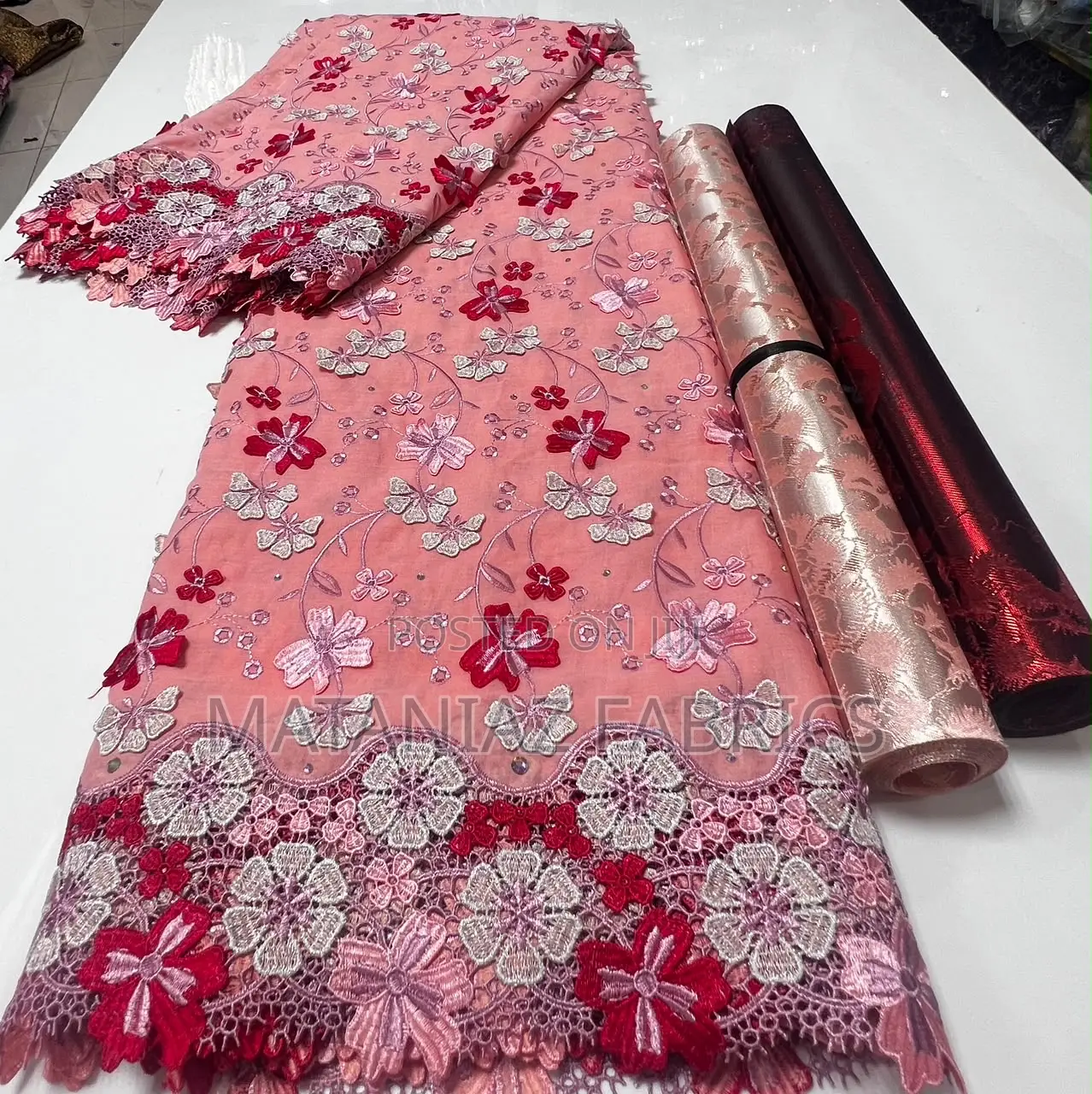 Floral Guipure Lace Fabric