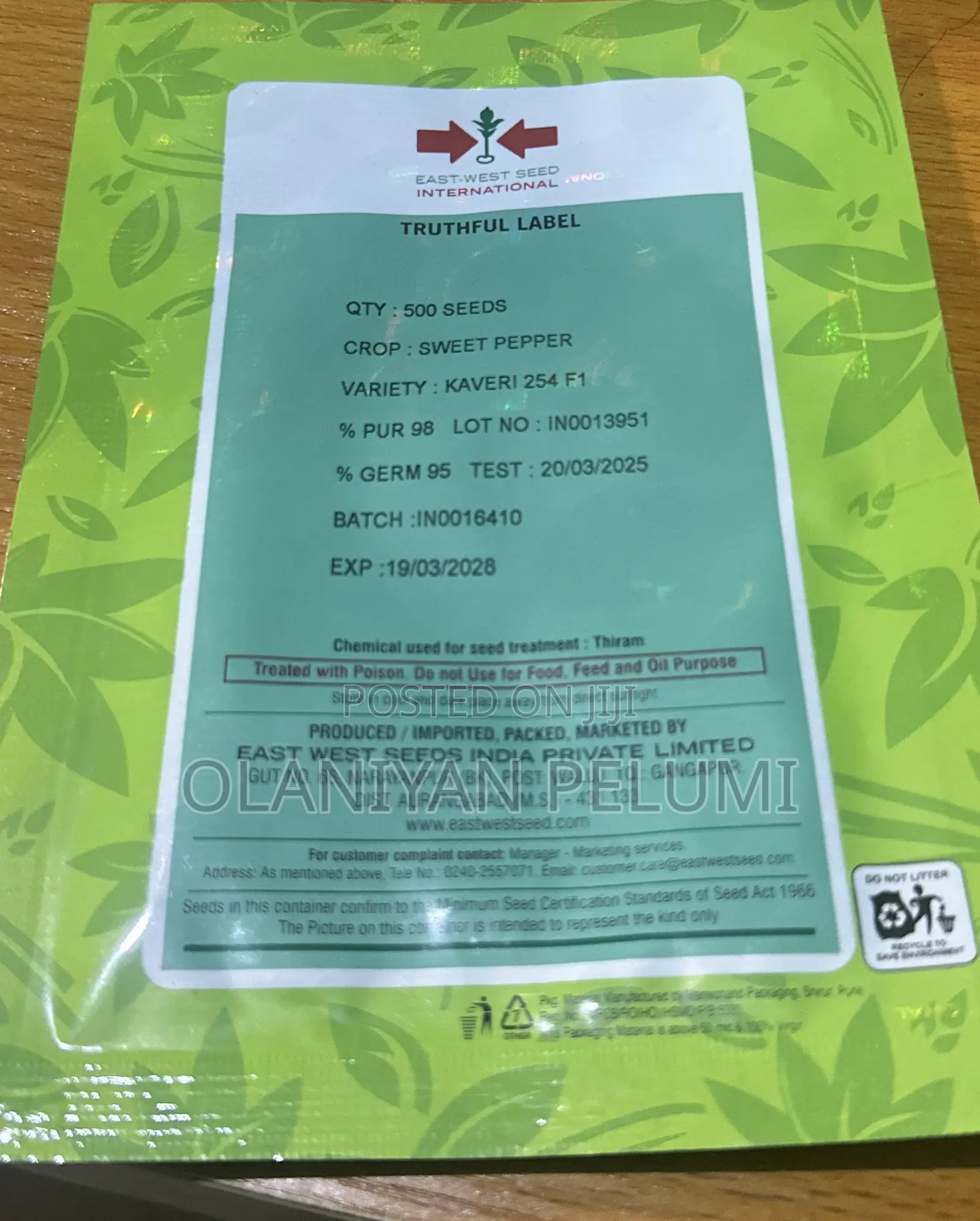 Kaveri 254 F1 Bell Pepper