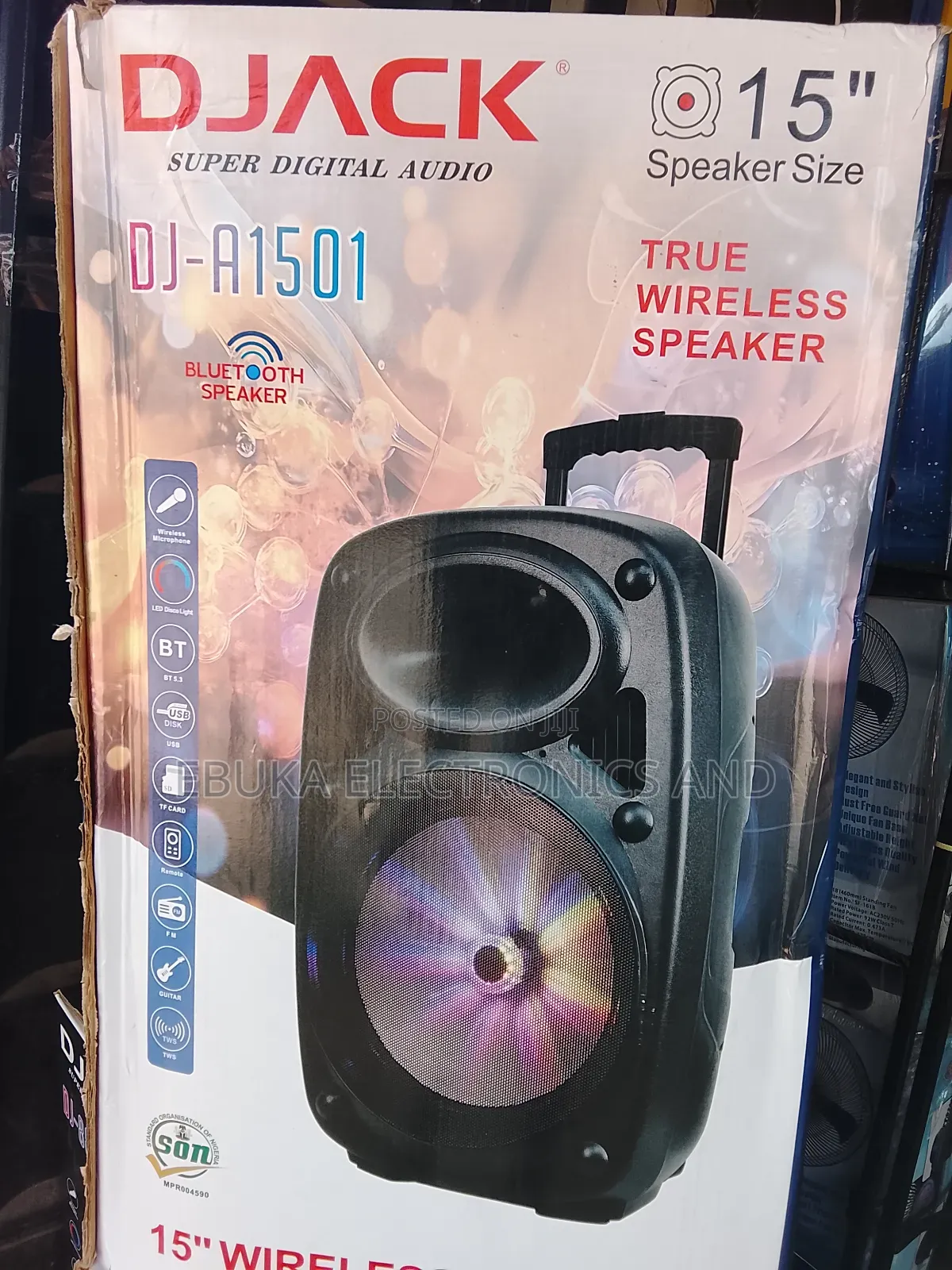 15 Inches Speaker Dj Ack Speaker With Wireless Microphone Is Available