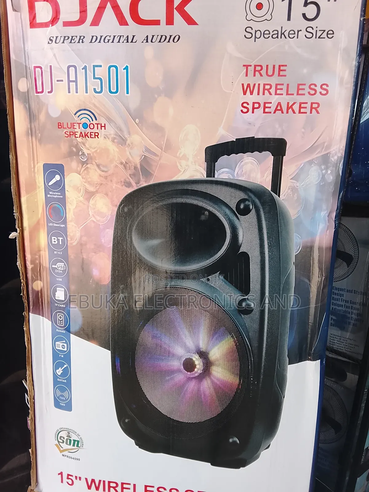 15 Inches Speaker Dj Ack Speaker With Wireless Microphone Is Available