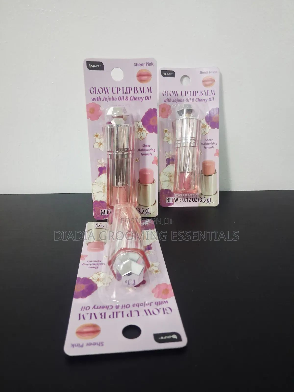 B.Pure Glow Up Lip Balm: Sheer Pink and Sheer Nude.