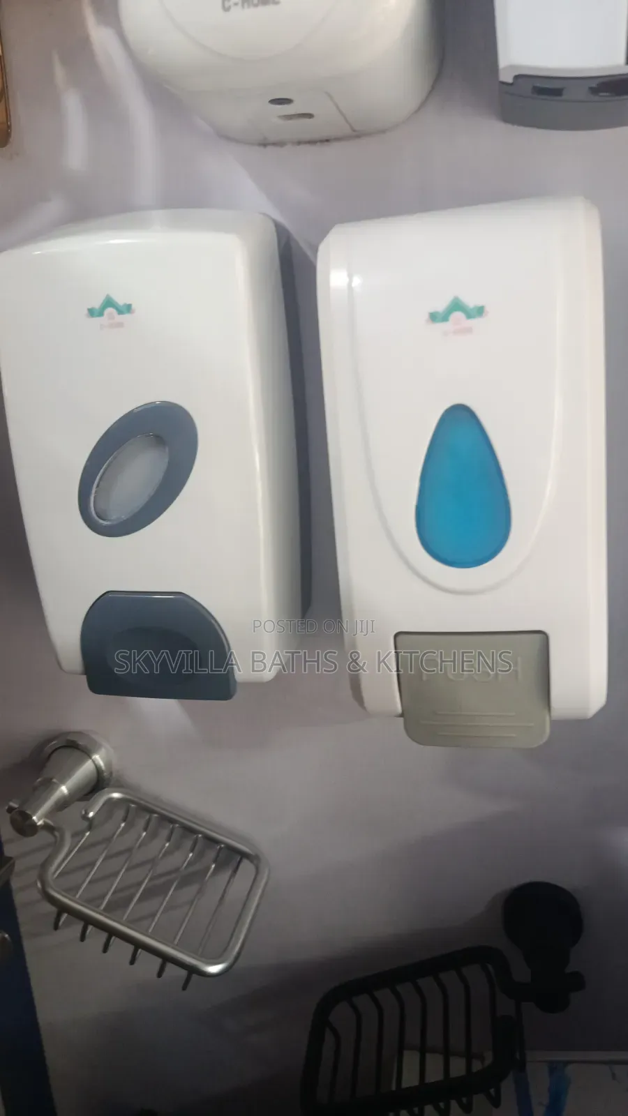Wall-Mounted Dispensers Modern Soap Dishes
(Manual)