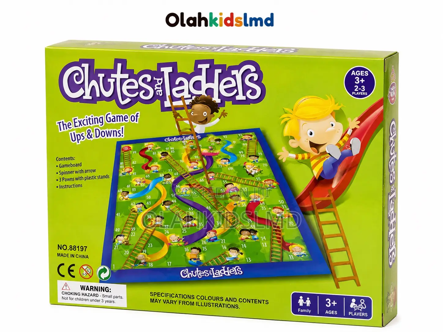 Chutes And Ladders Board Game – Classic Family Game For Kids Age 3+