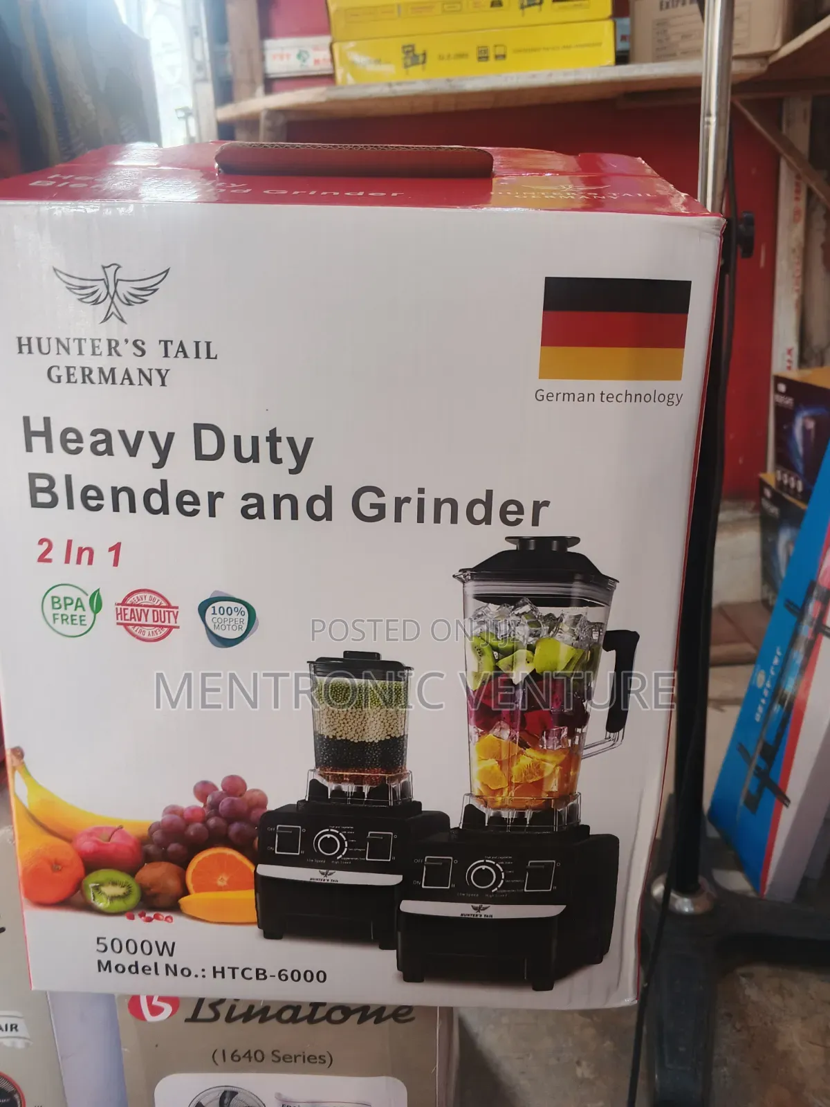 Hunter's Taiy Germany Heavy Duty Blender and Grinder 2 in 1