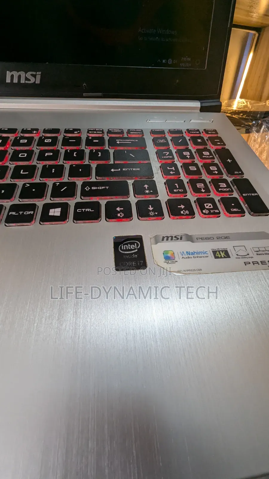 Laptop MSI PE60 Prestige 8GB Intel Core i7 SSD 256GB