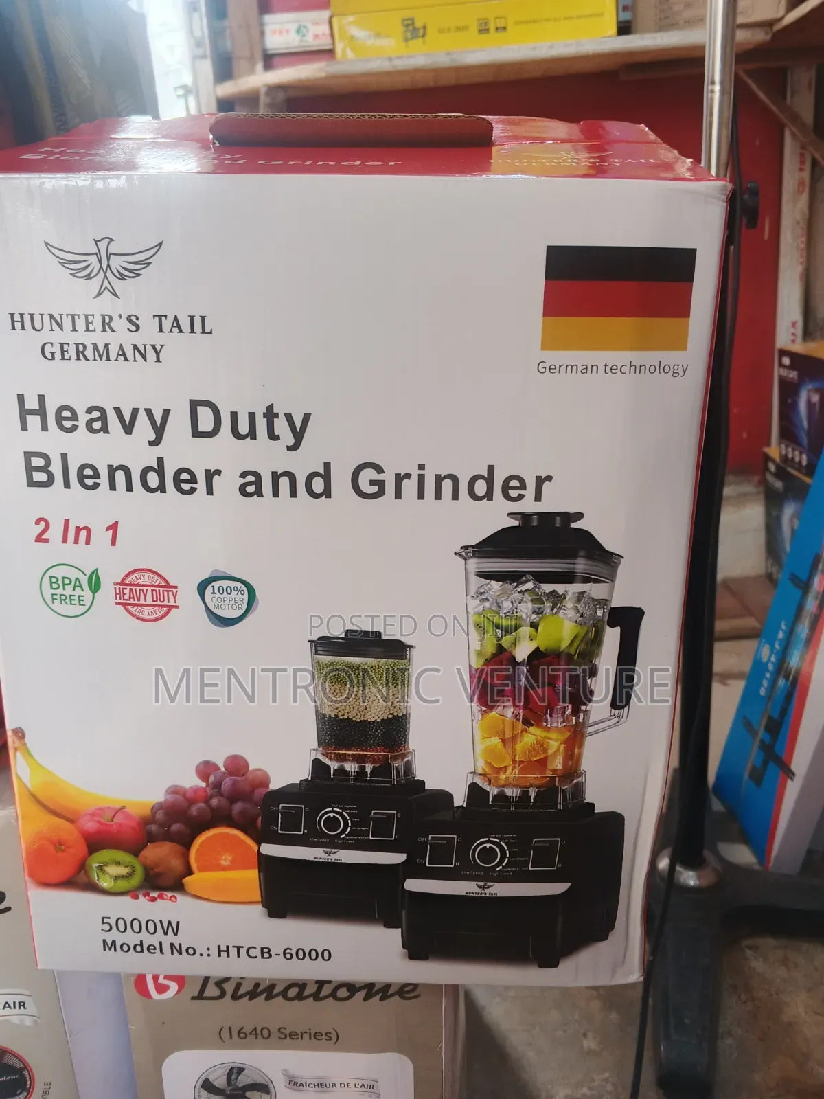 Hunter's Taiy Germany Heavy Duty Blender and Grinder 2 in 1