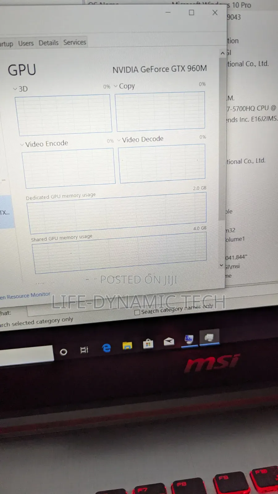 Laptop MSI PE60 Prestige 8GB Intel Core i7 SSD 256GB