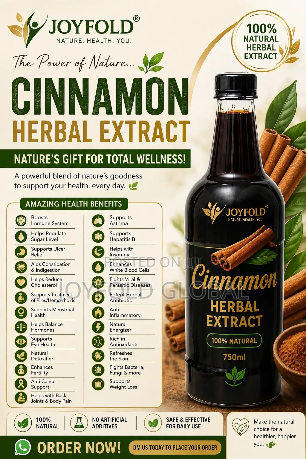 Cinnamon Herbal - Gut Repair, Anti Inflammatory, Anti Bacterial