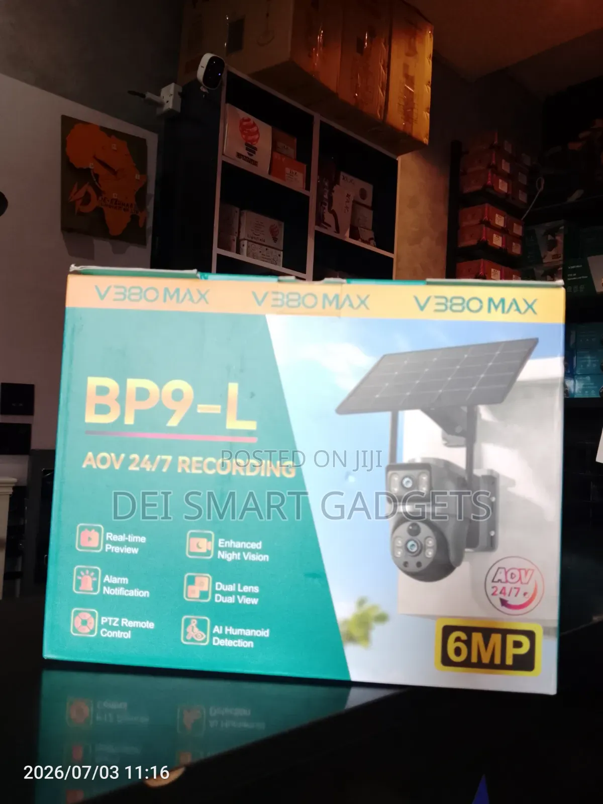 4g Dual Lens Solar PTZ Camera 6mp V380max