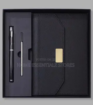 2-in-1 Pu Leather Notebook Metal Pen Gift Set - Corporate Gift Set