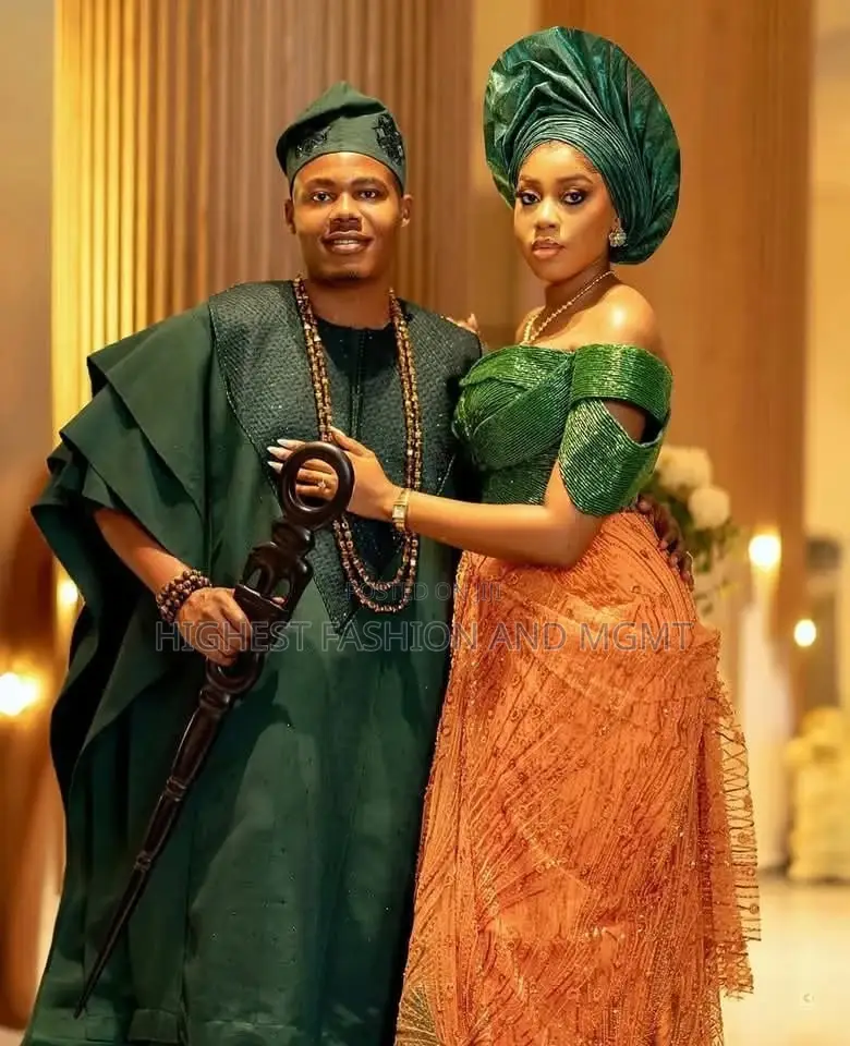 Structured Emerald Shimmer Bridal Top With Embellished Orange Wrappe