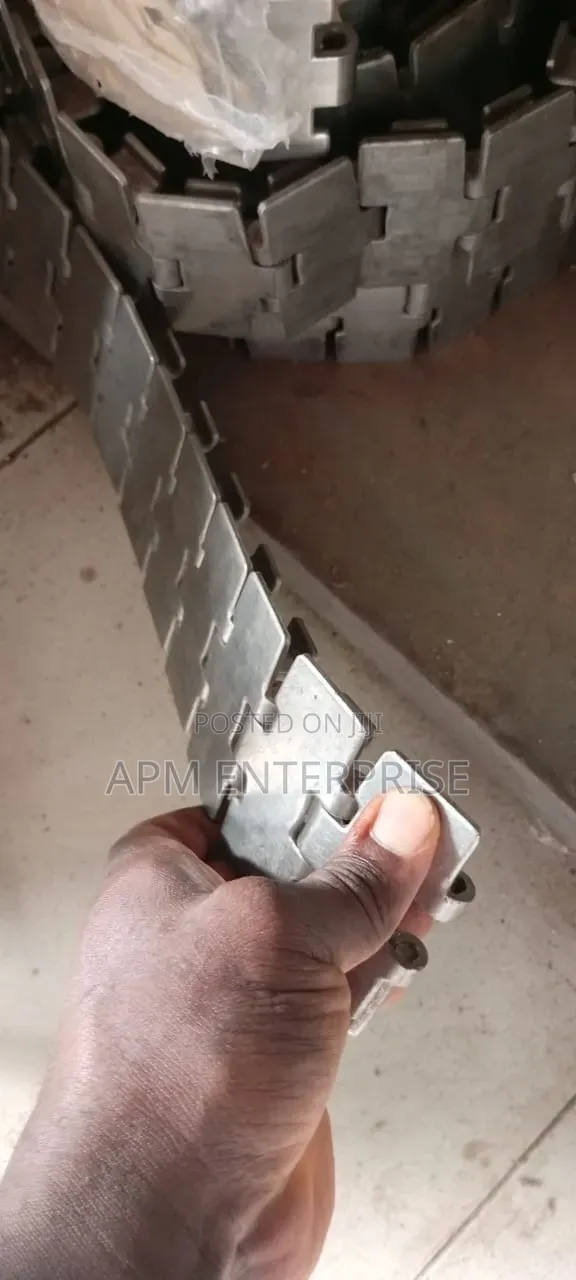 Conveyor Chain Stainless Metal Slat 71⁄2 Double Hinges