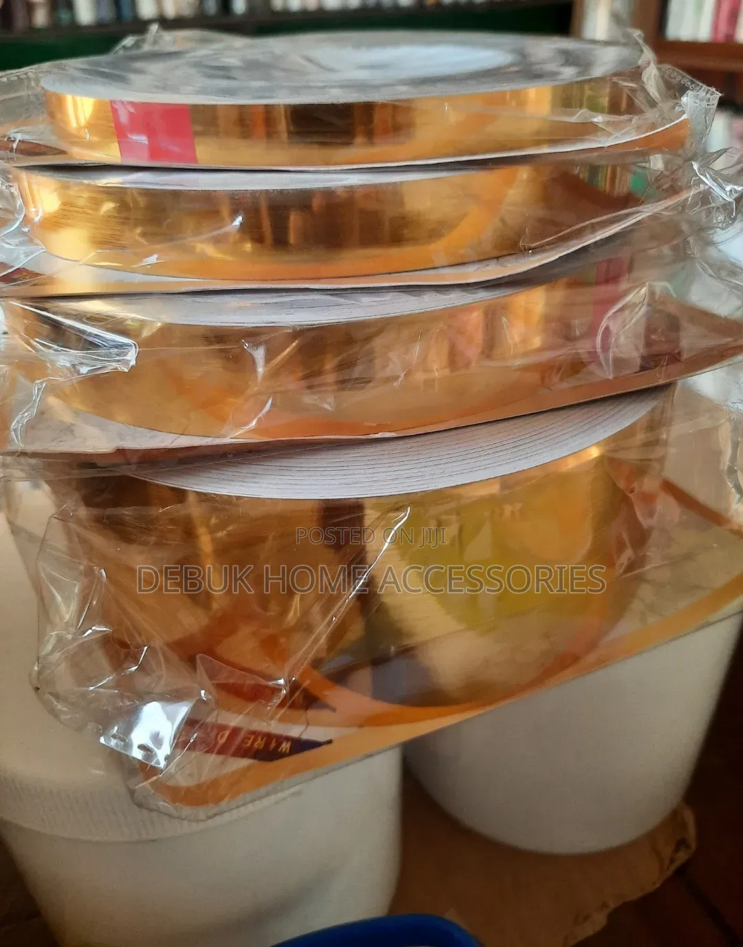 1cm Self Adhesive Gold Tape