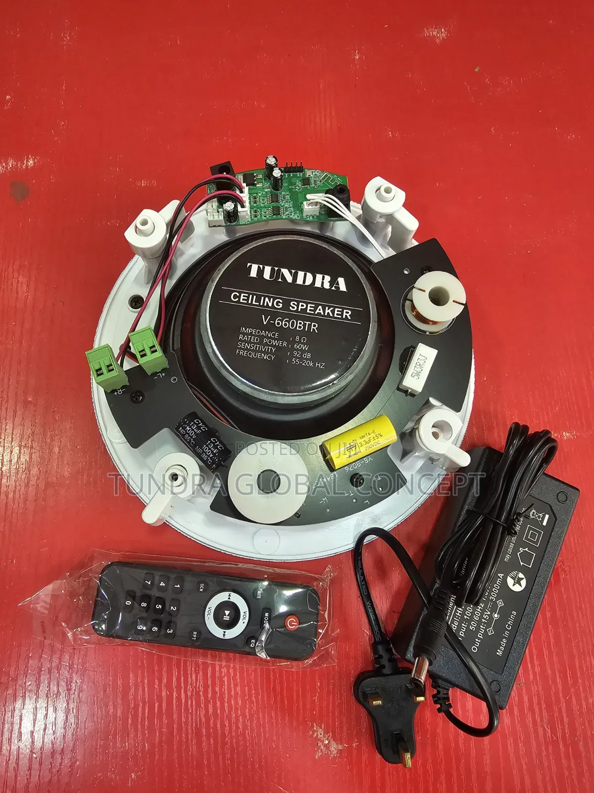 Tundra Single 60watts Frameless Speaker With Bluetooth Amplifier
