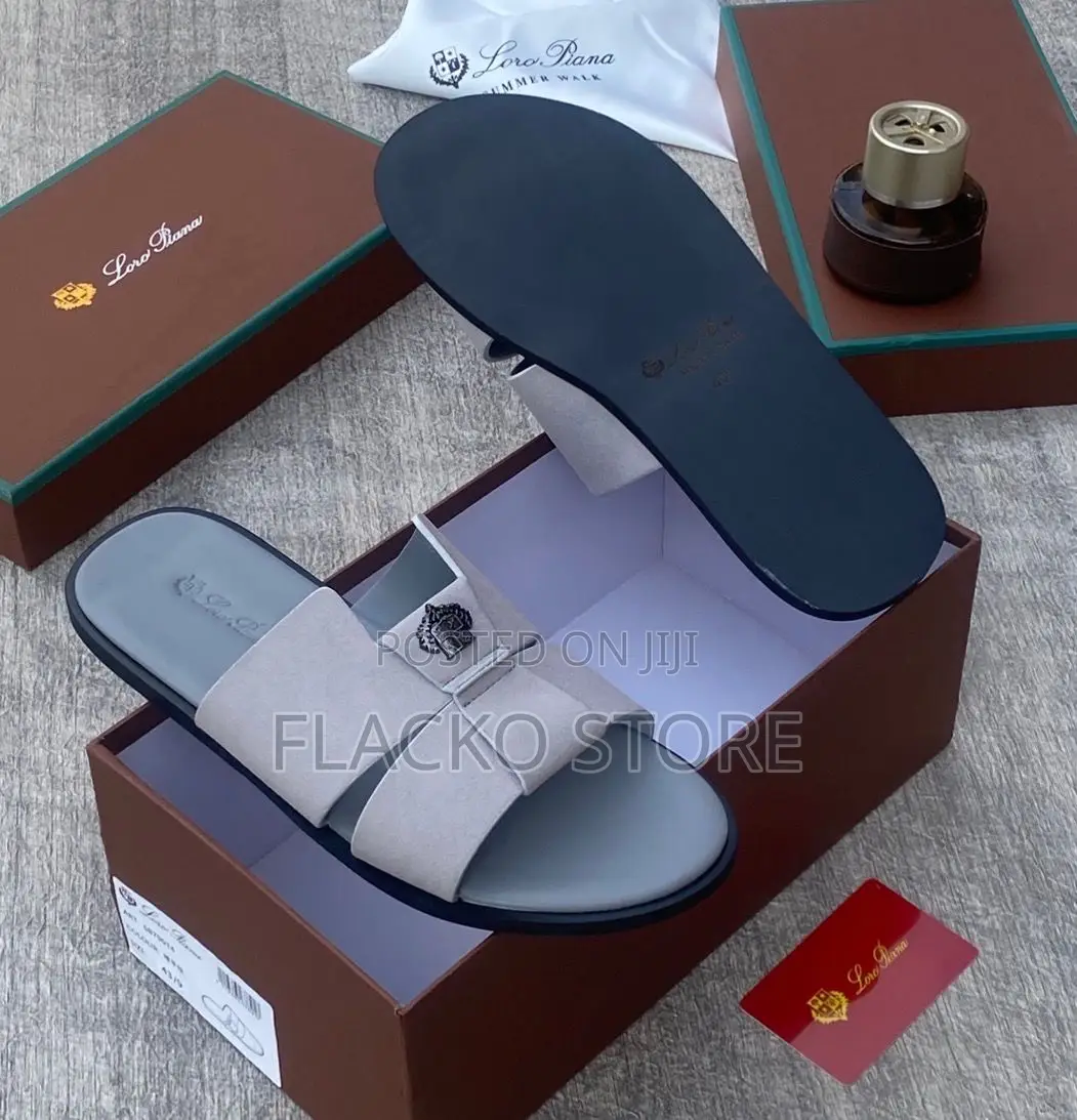 Original Loro Piana Leather Slippers
