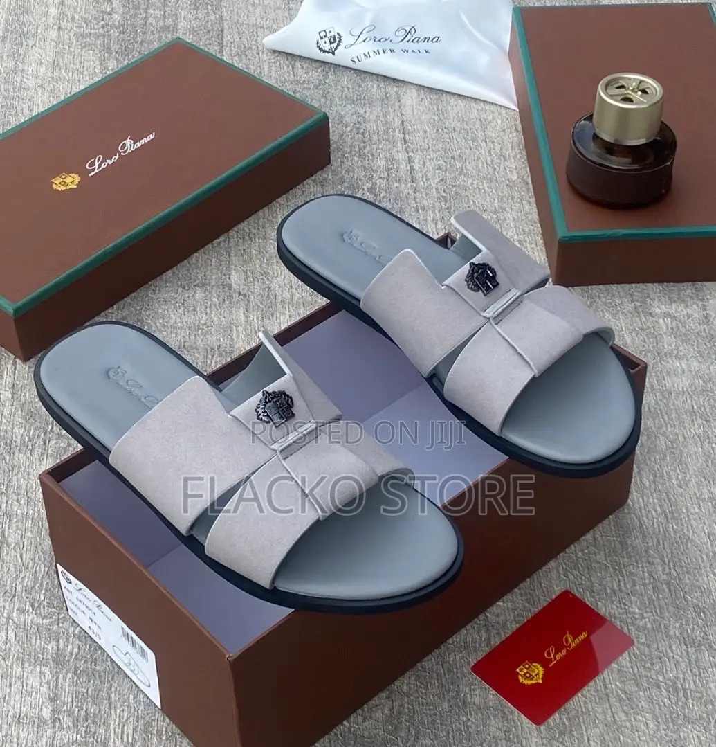 Original Loro Piana Leather Slippers