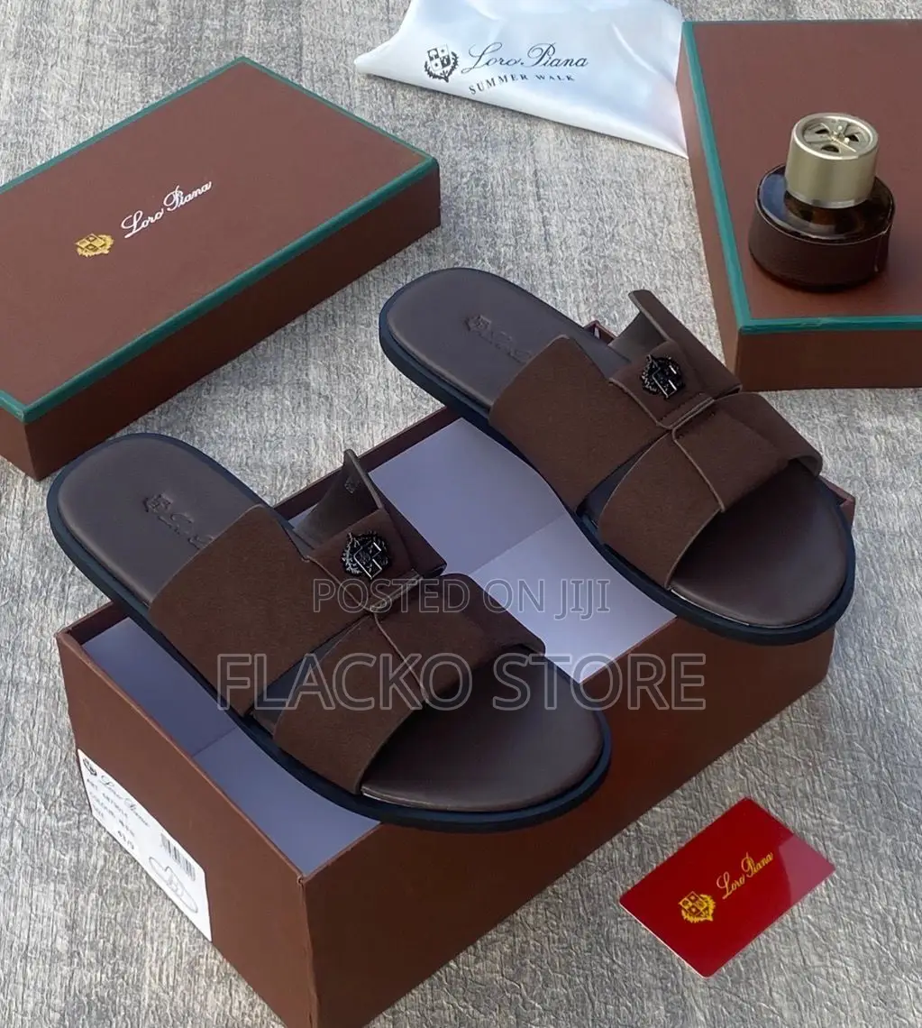 Original Loro Piana Leather Slippers