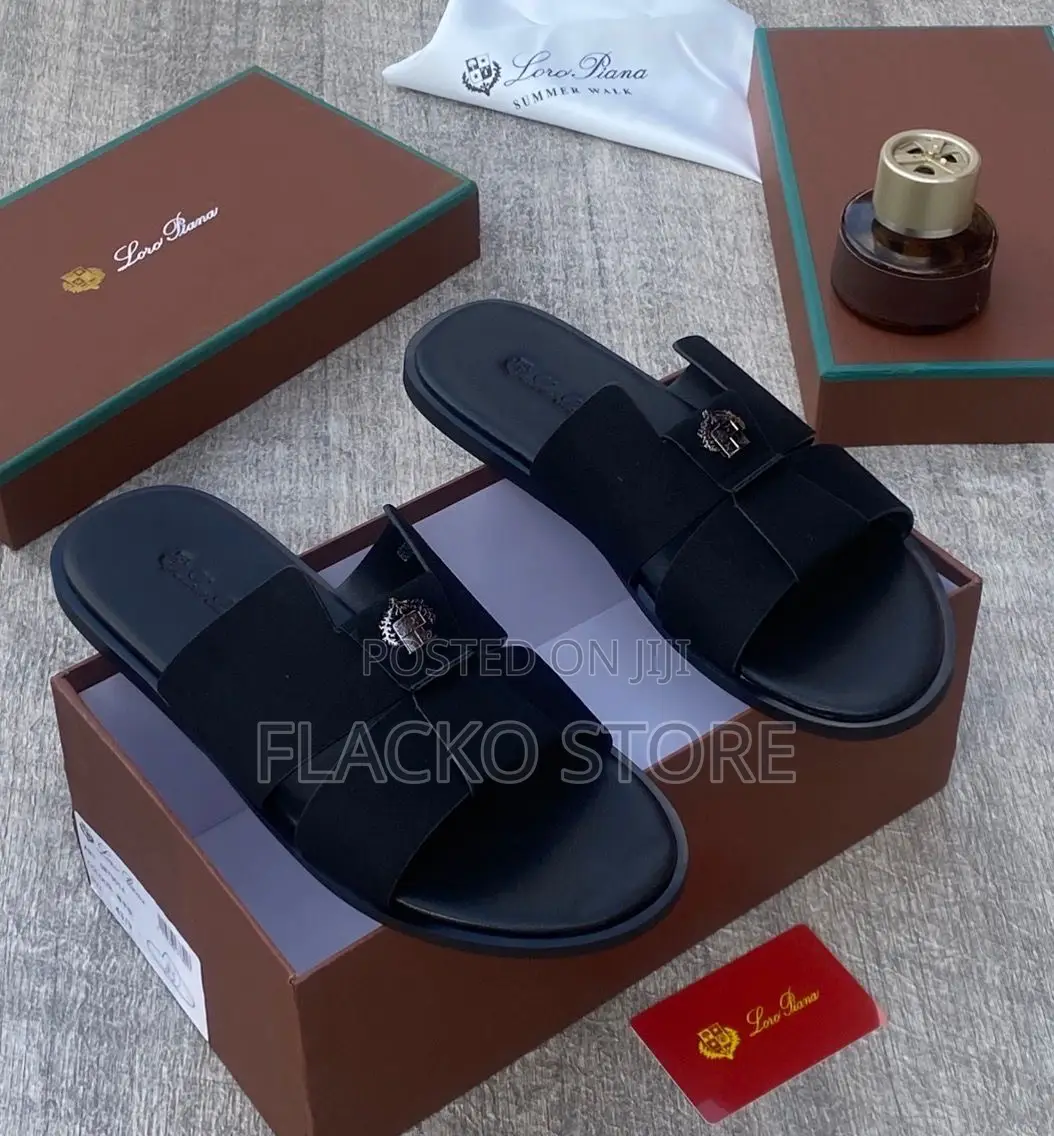 Original Loro Piana Leather Slippers