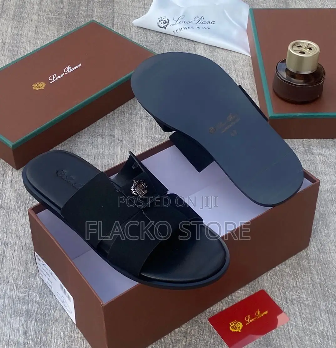 Original Loro Piana Leather Slippers