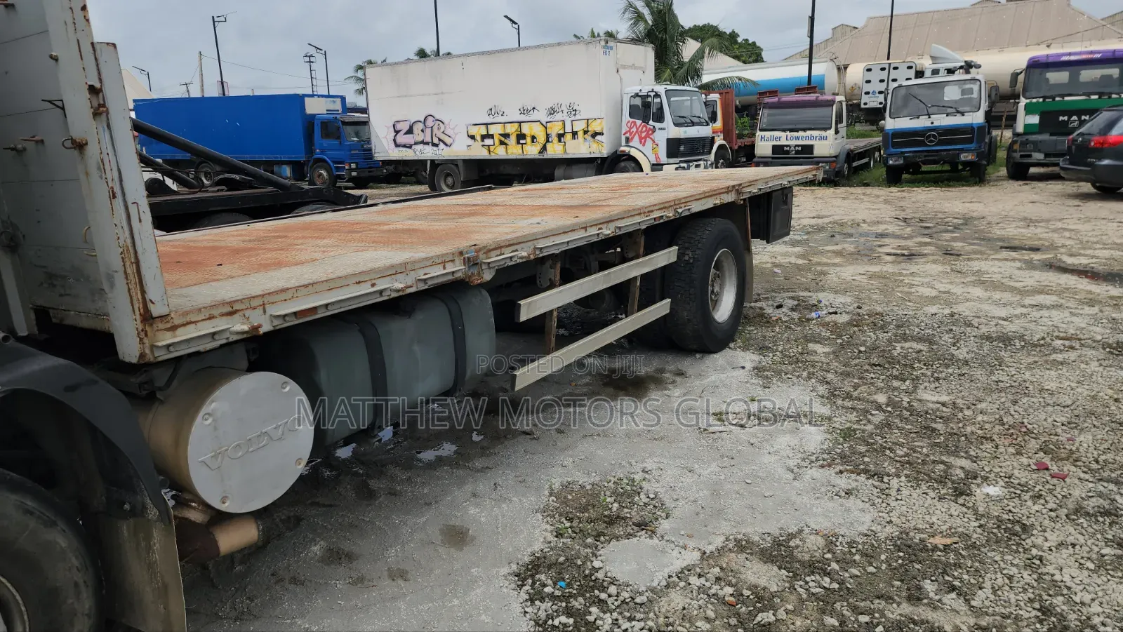 Super Clean Foreign Used Volvo Fl7 Flatbed Truck