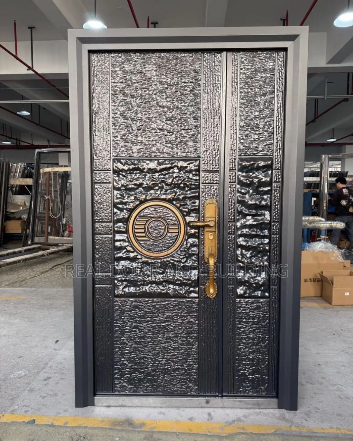 4ft by 7ft Luxury Security Copper Cast Door(829la)