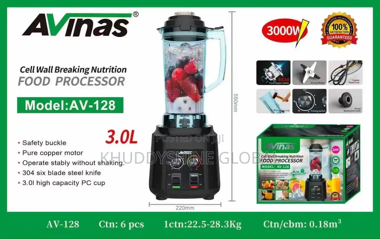 128 Avinas High Quality 3l Blender 