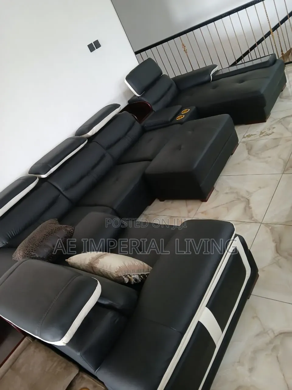Grand Executive U-Shaped Sectional Sofa Set