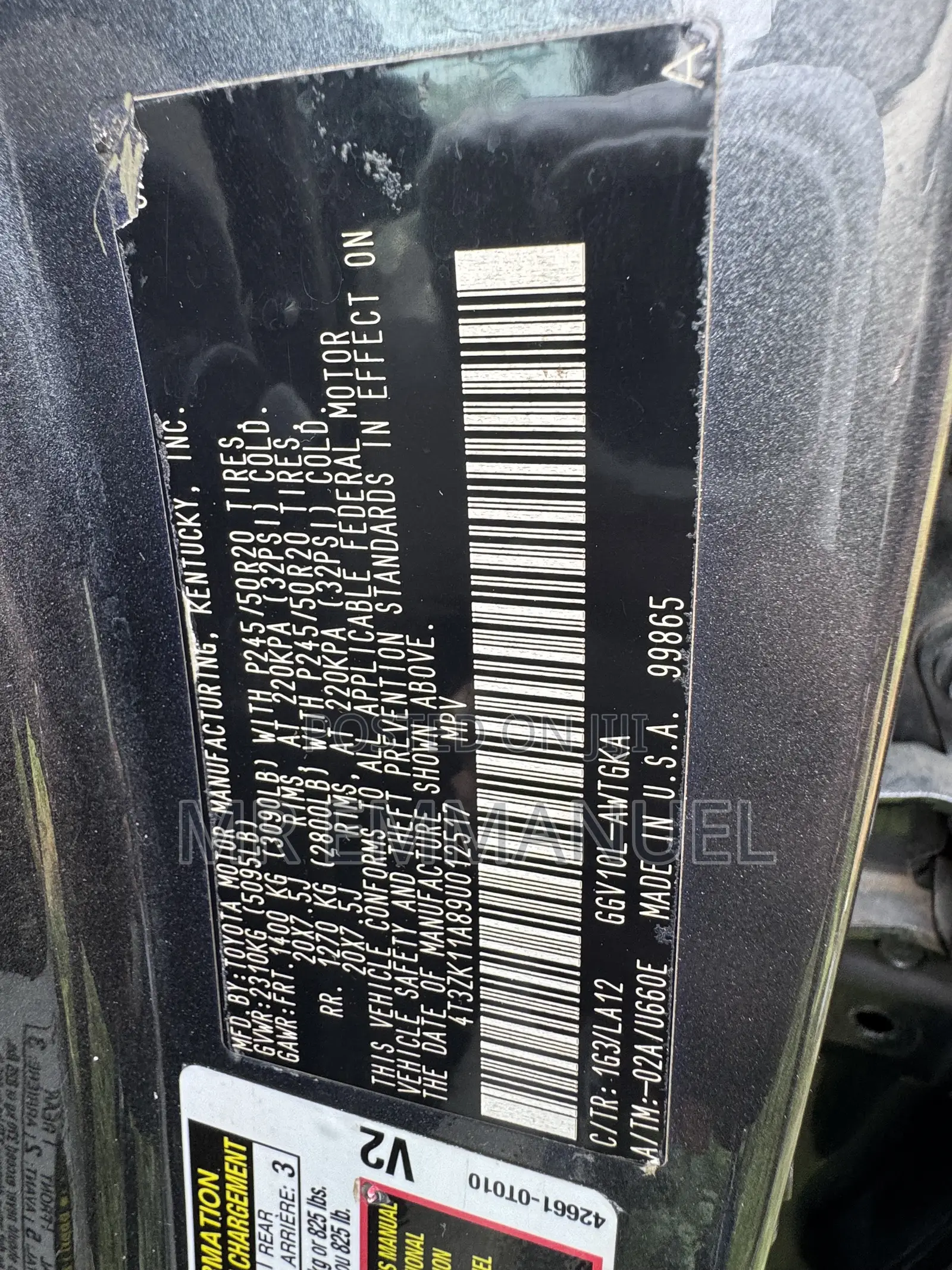 Toyota Venza XLE 2010 Gray