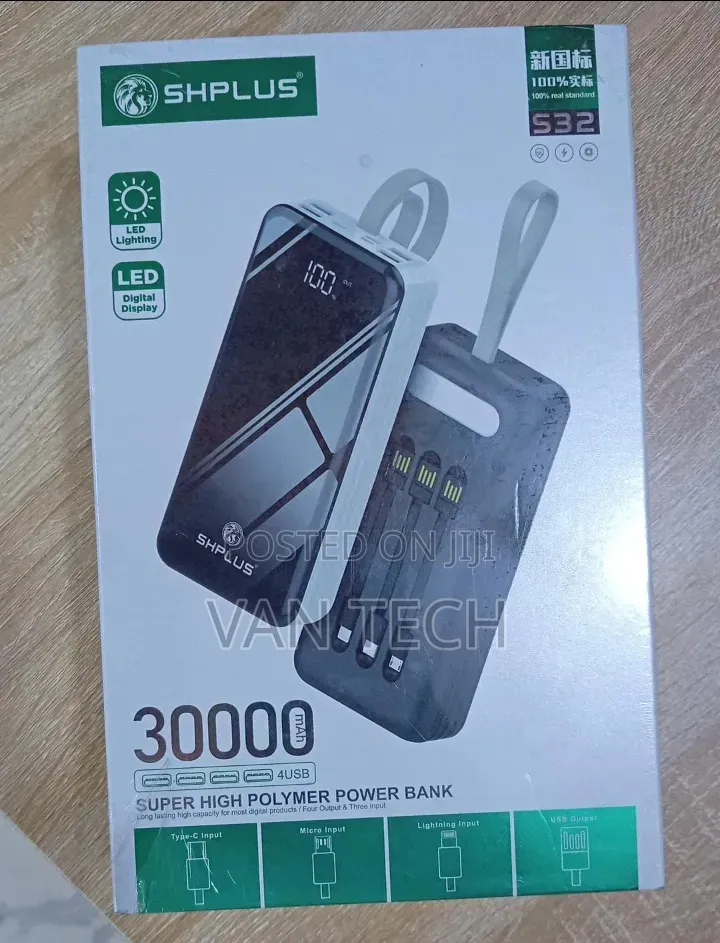 Shplus 30000mah Power Bank - Brand New