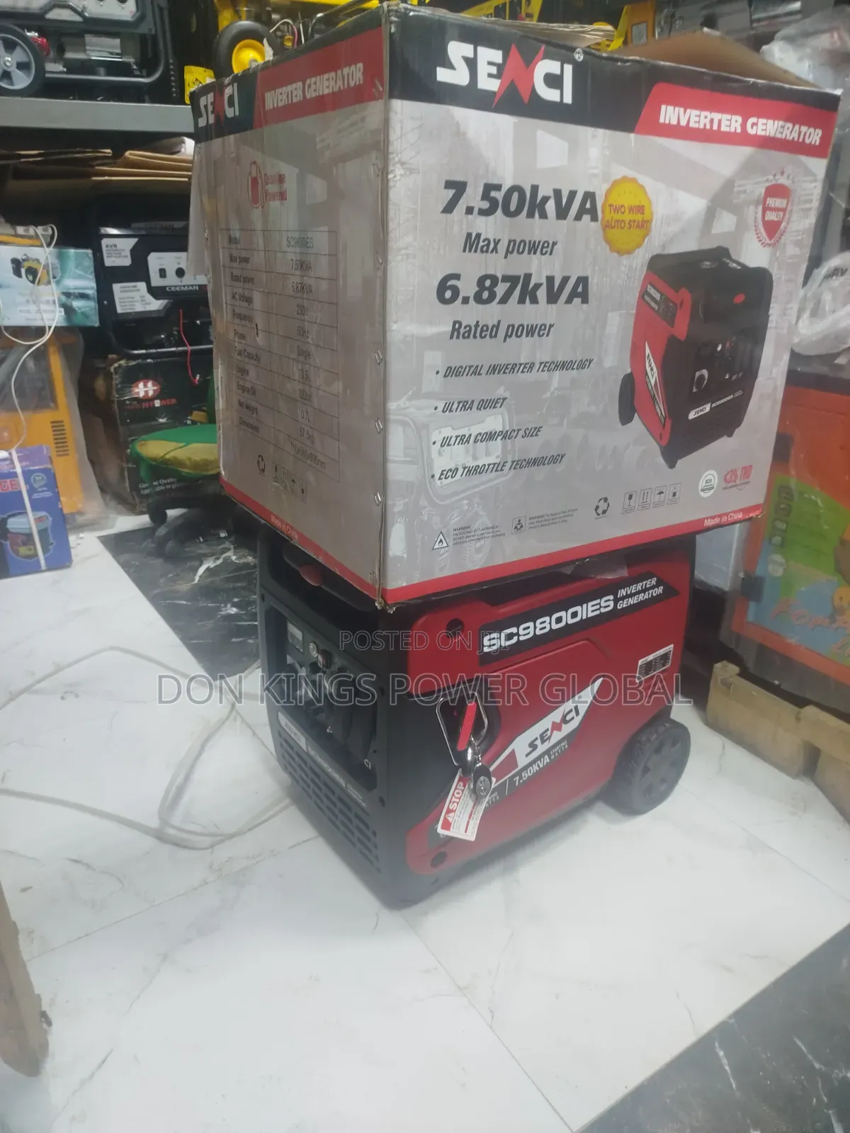 Sensei 7.5kva Premium Inverter Generator for Homes and Offices
