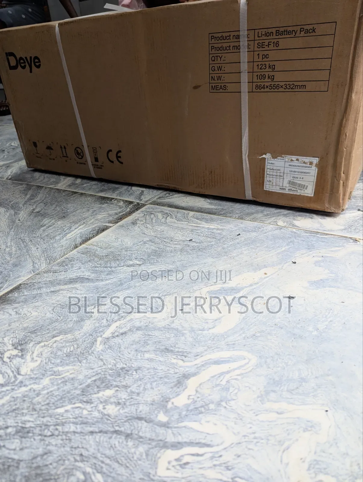 Deye 16kwh 48v Lithium Ion Solar Inverter Batteries Available in Stock