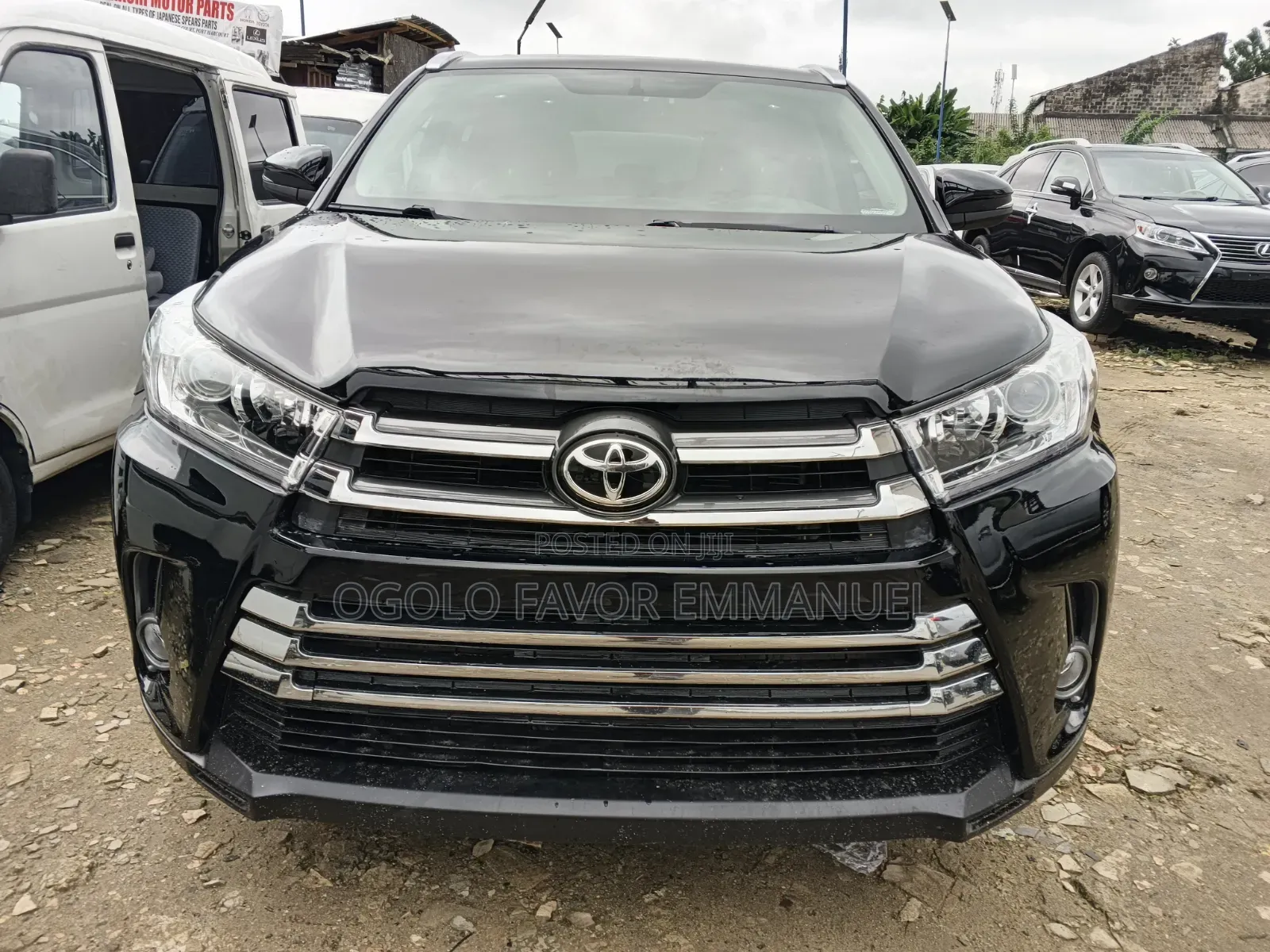 Toyota Highlander Limited V6 4x2 (3.5L 6cyl 6A) 2016 Black