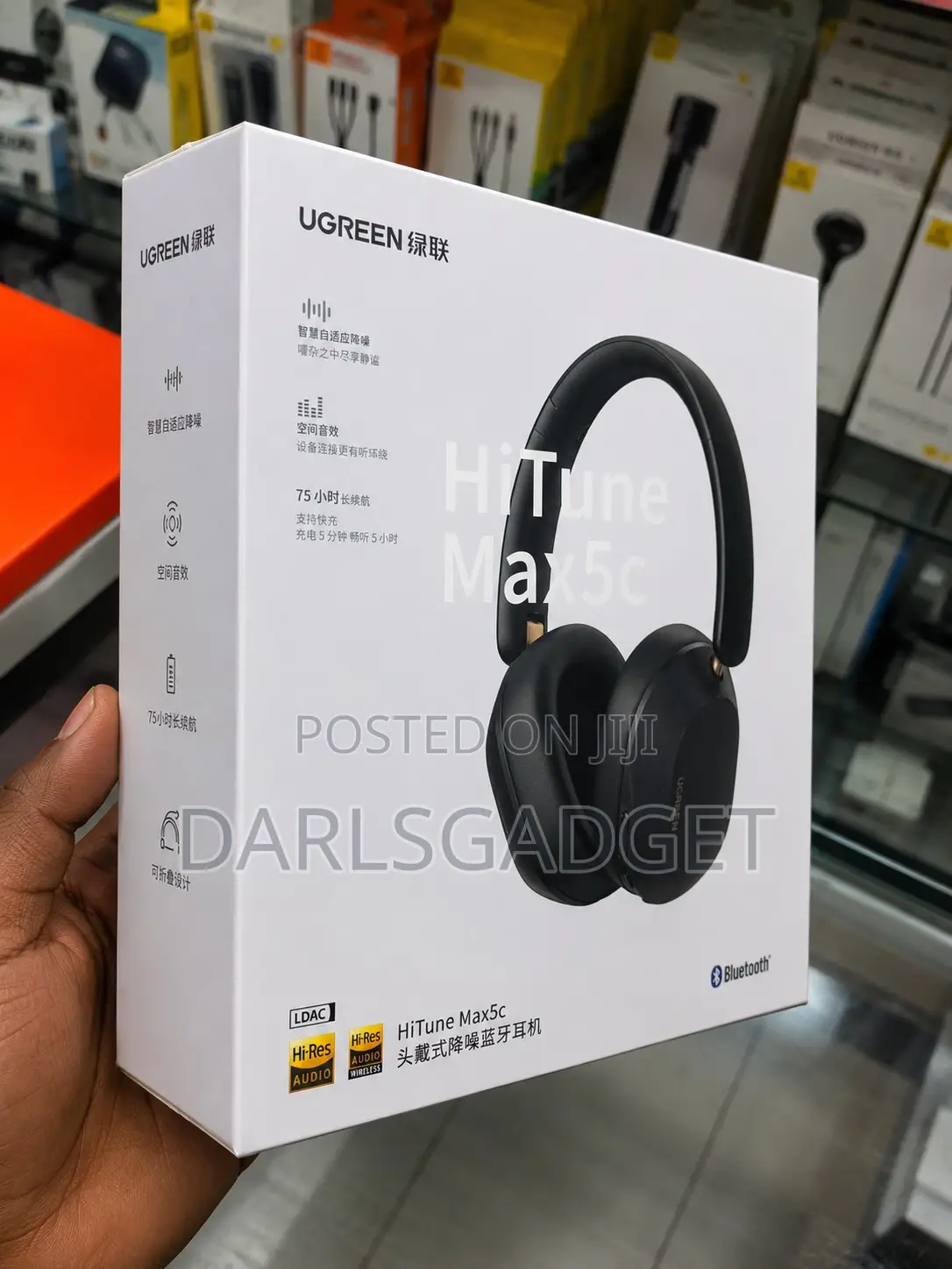 Ugreen Hitune Max5c Wireless Anc Bluetooth Over Ear Headphones Pro