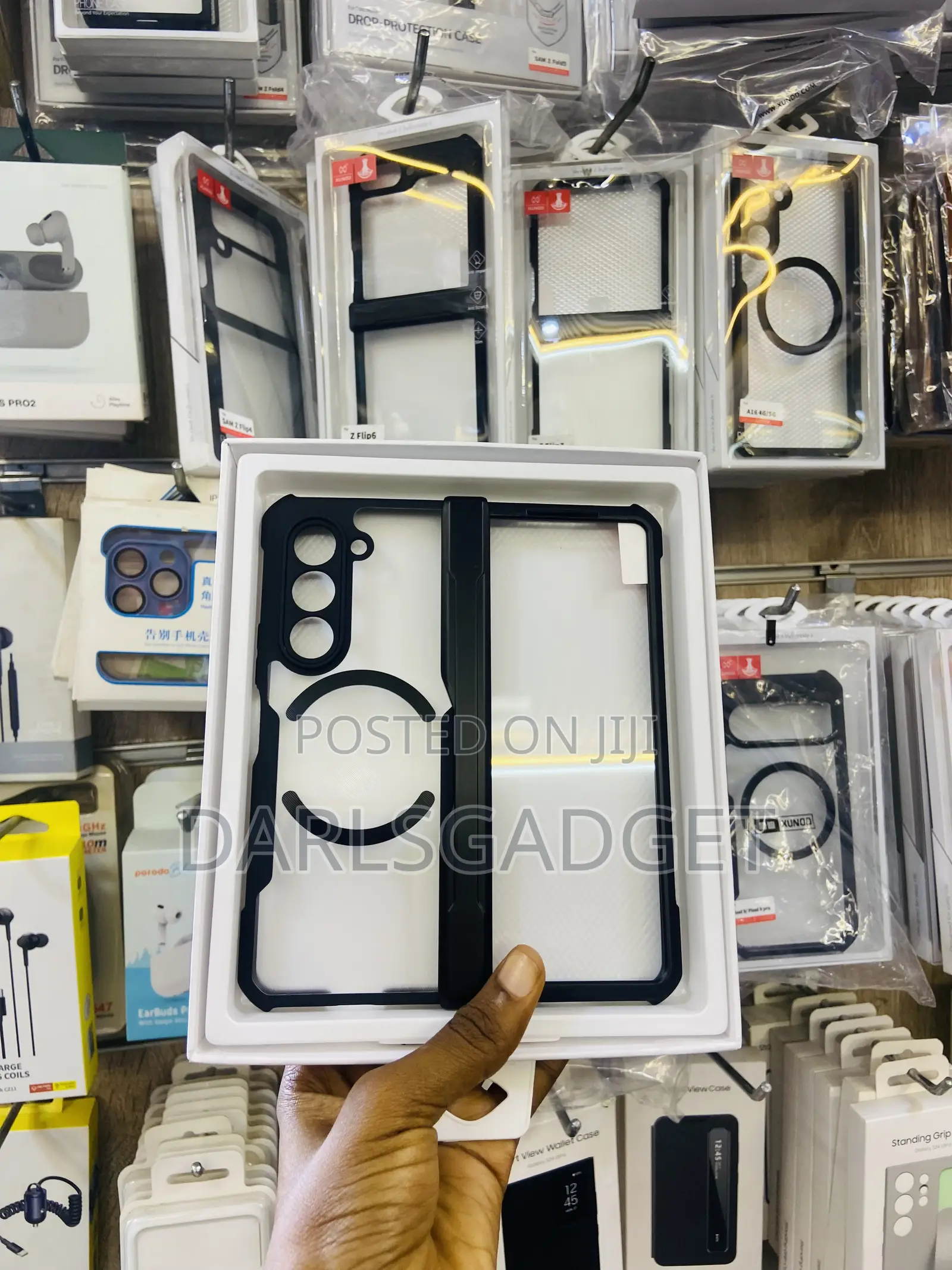 Magnetic Clear Kickstand Phone Case for Samsung Galaxy Fold 7