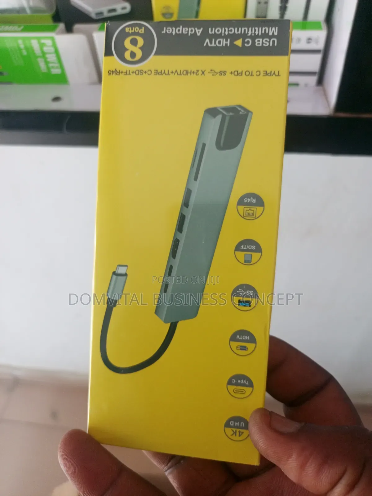 Usb C to HDTV Multifunctional Adapter (8 in 1)