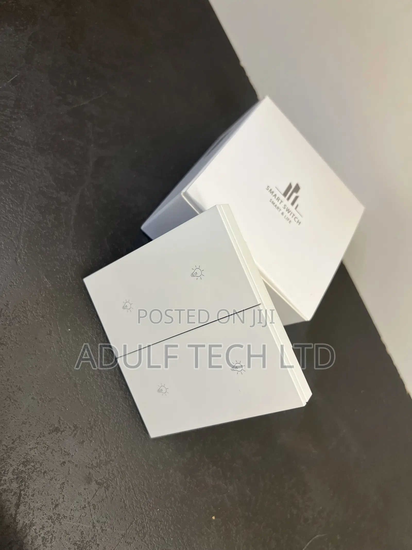 Tuya Zigbee 4-Gang Smart Push Switch — Sleek Black Finish