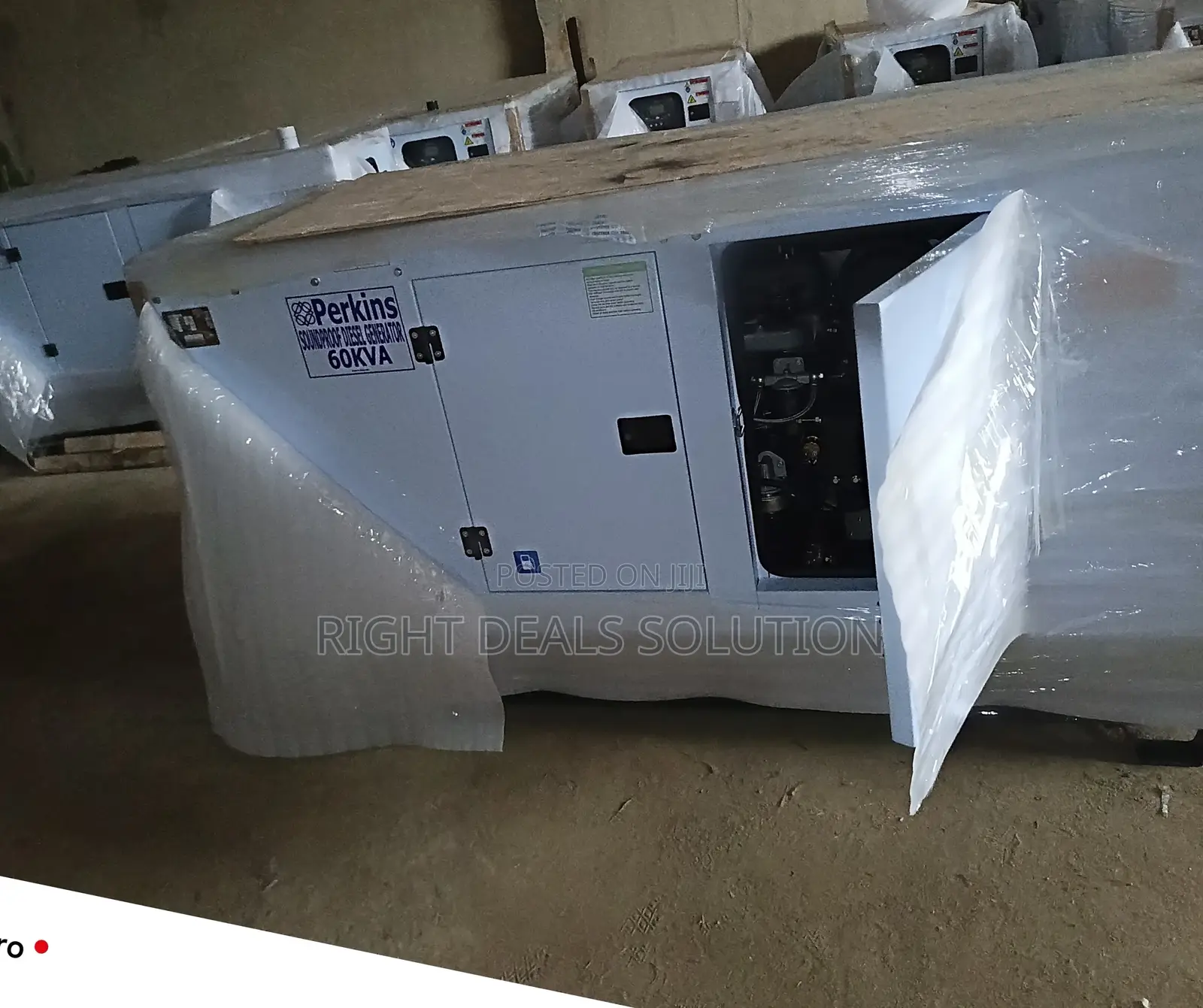 Brand New Perkins 60kva Super-Silent Generator Set With Canopy Stand