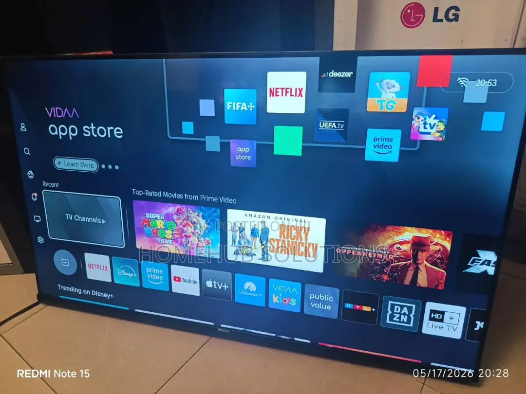 Neatly Used 43" Hisense Smart Tv