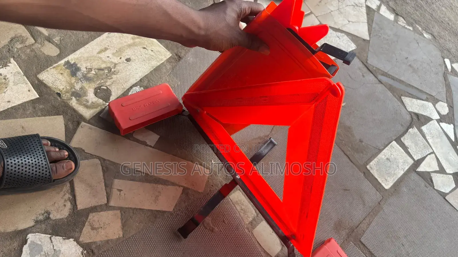 Premium Car Warning Triangle Kit C Caution
