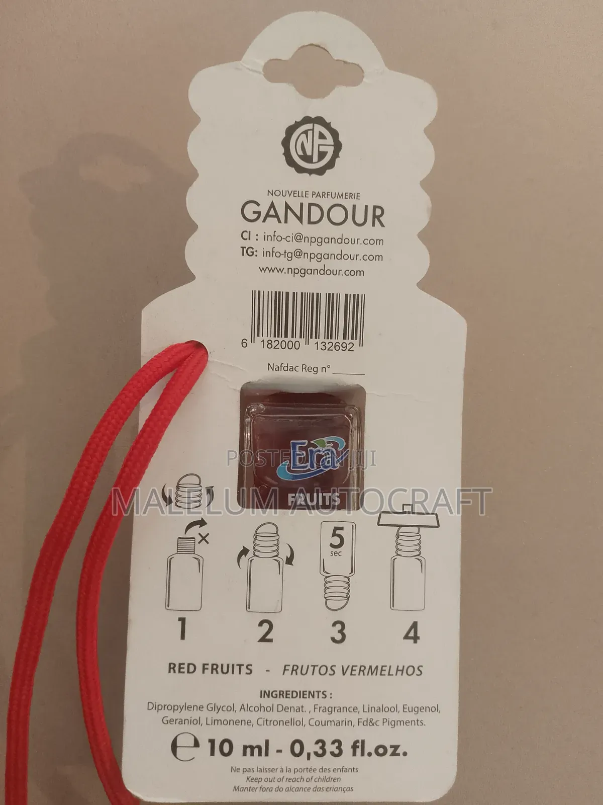 Era Car Fruits Rouges Air Freshener