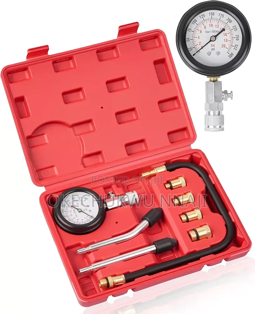 Professional Petrol Engine Compression Tester Kit Set for Automotives