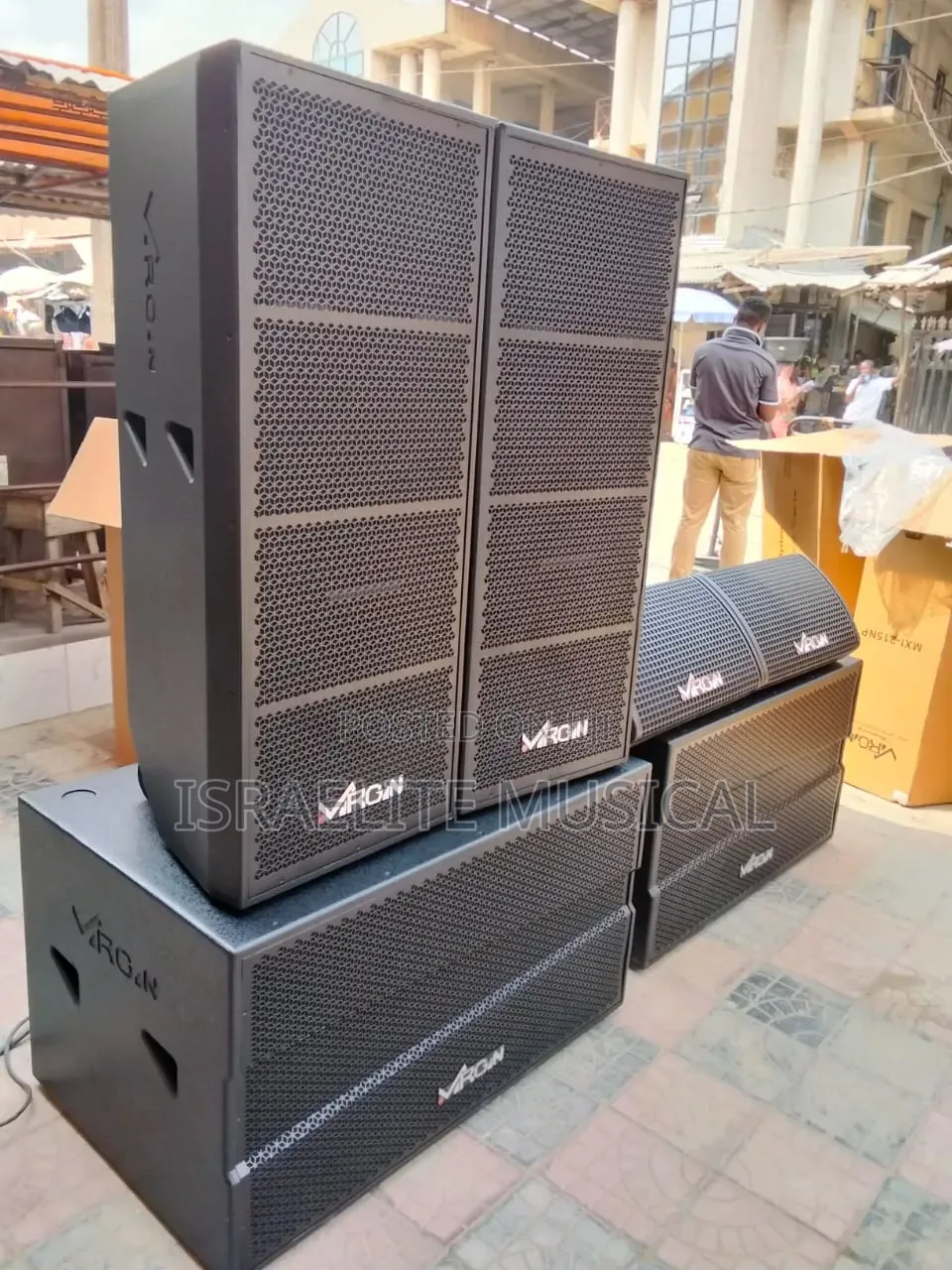 Virgin Double and Single Speakers and Subwoofer