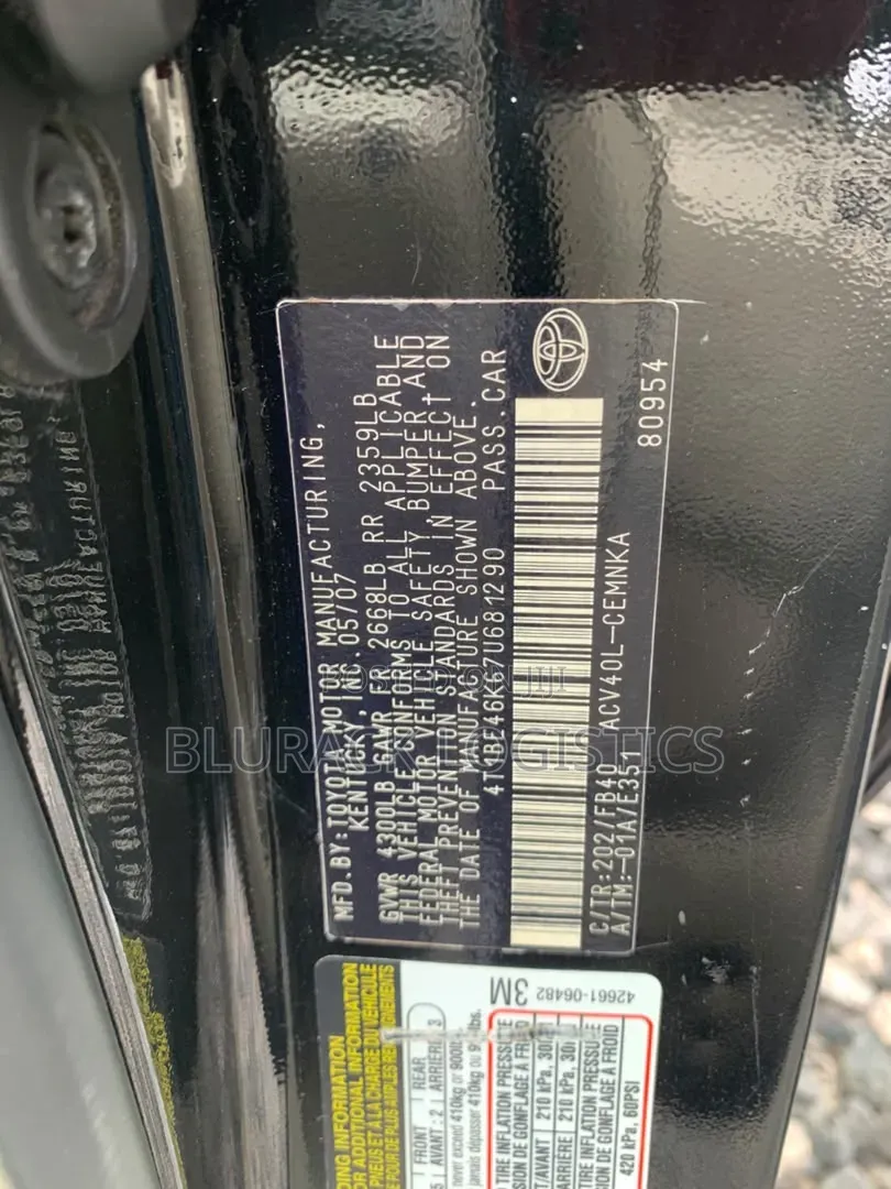 Toyota Camry LE 4dr Sedan (2.4L 4cyl 5A) 2008 Black