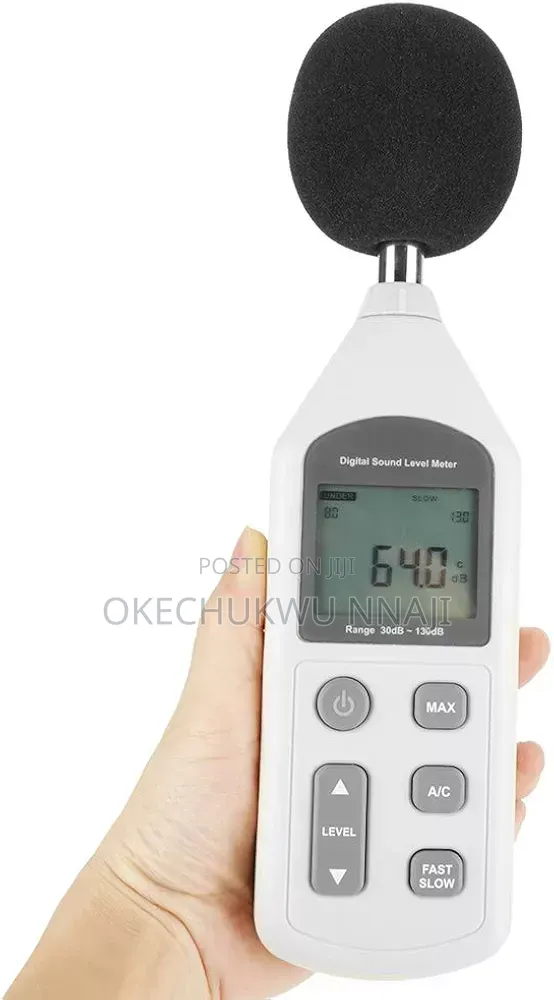 Digital Noise Level Meter 30 to 130 Db (A) for Monitoring Noise Levels