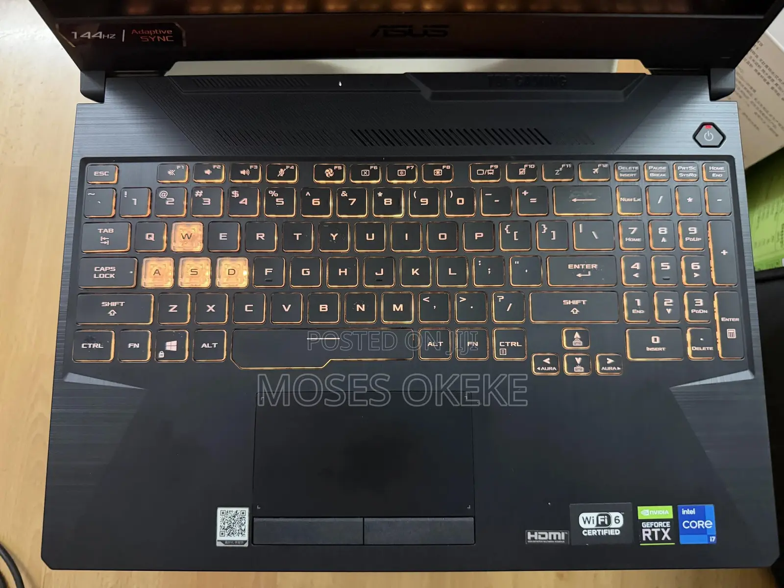 Laptop Asus TUF Gaming F15 16GB Intel Core i7 SSD 512GB