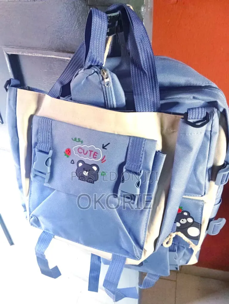 6-in-1 Korean-style Backpack Perfect For School, Large Capacity