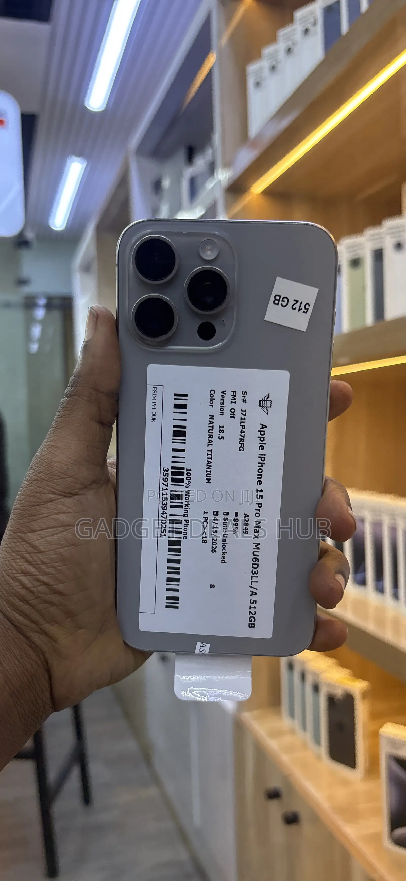 Apple iPhone 15 Pro Max 512 GB Gray
