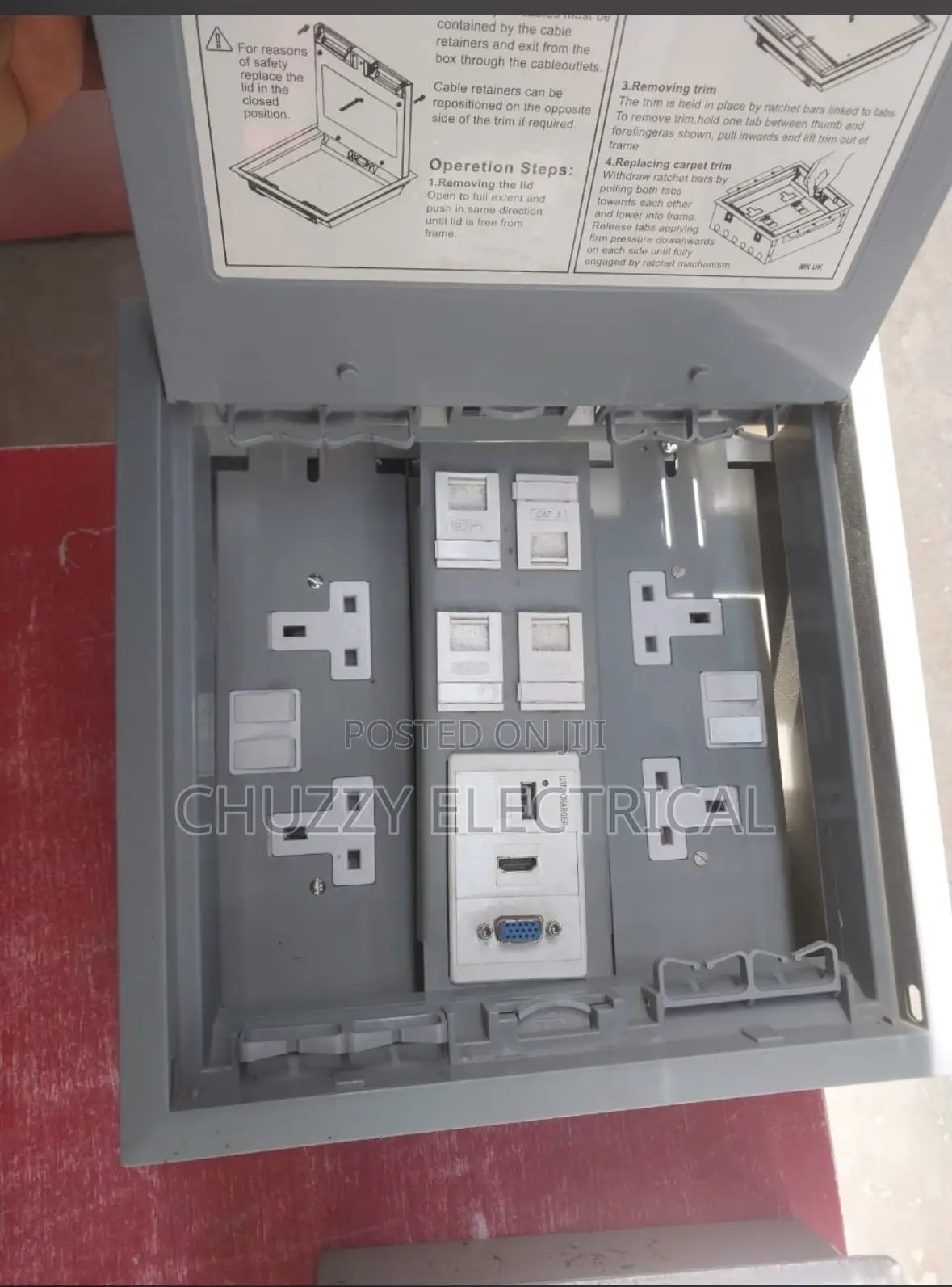 Mk Uk Raised Floor Outlet Box