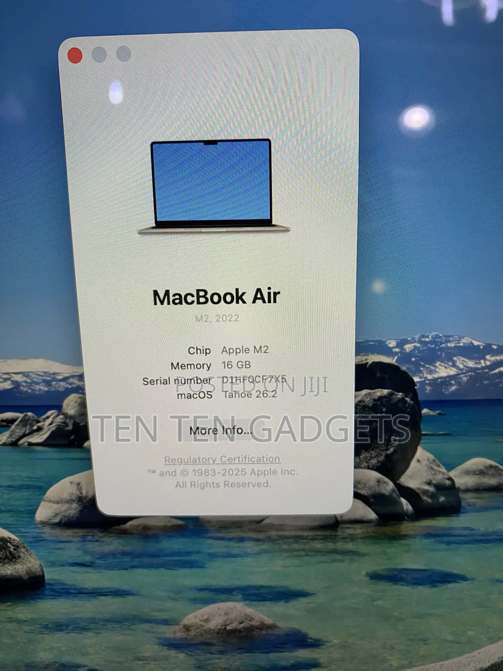 Laptop Apple MacBook Air 2022 M2 16GB Apple M2 SSD 512GB