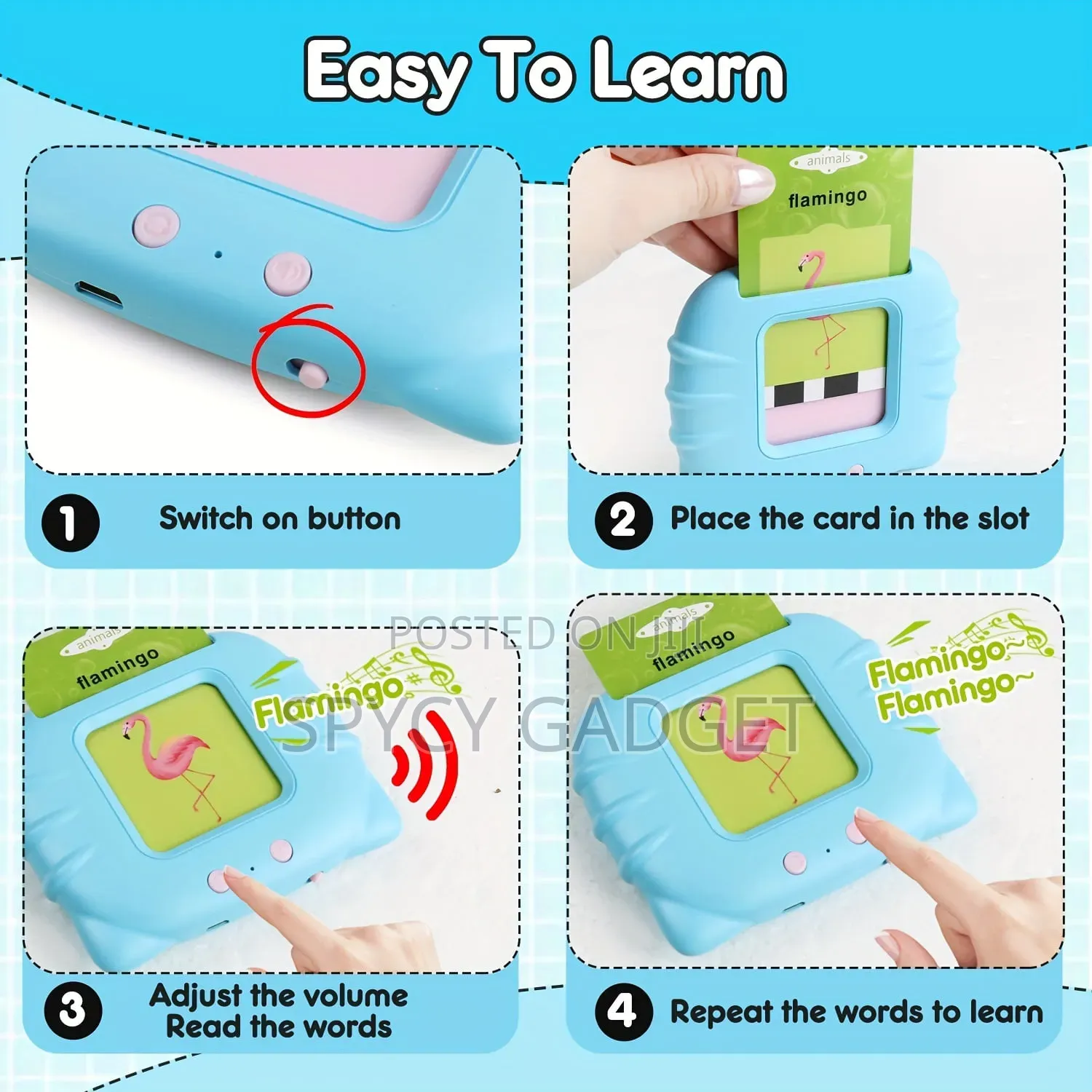 Words Pronunciation Early Educational Cards For Kids